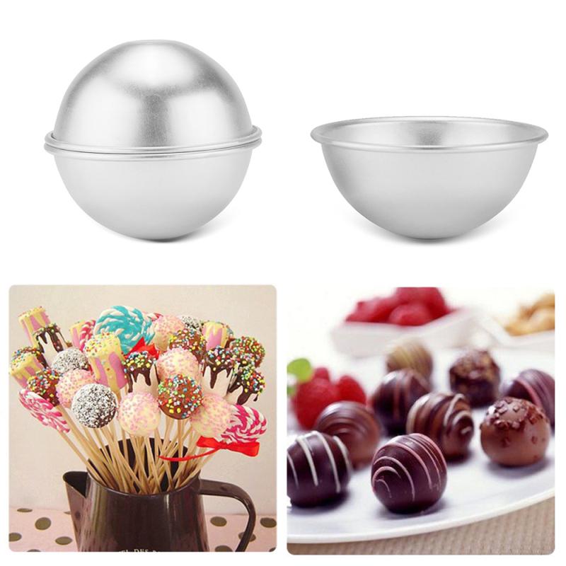 6-Piece Aluminum Bath Bomb Mold Set
