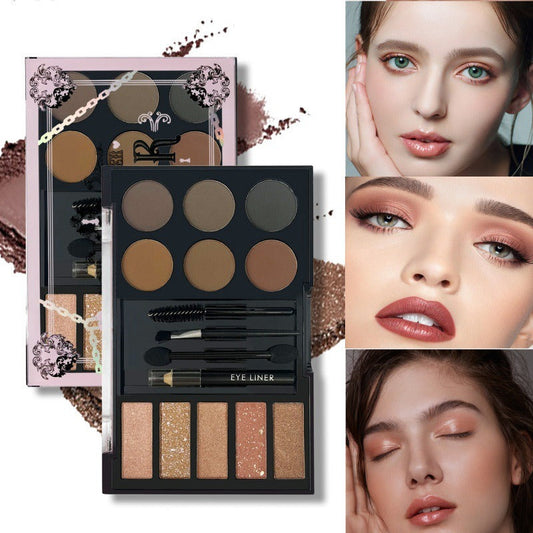 Eyeshadow Eyebrow Powder Cream Makeup Palette